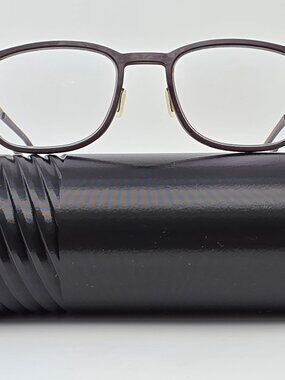 IC! Berlin Tobias J. Burgundy Graphite Rubber Eyeglasses Frame w/ Case Germany